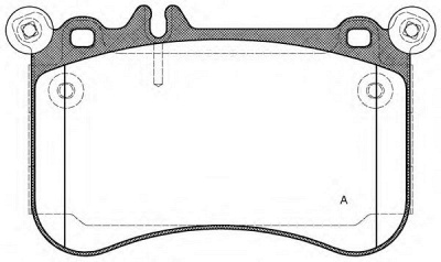 OPEN PARTS bpa146500 -  Комплект тормозных колодок, дисковый тормоз